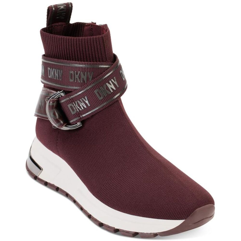 DKNY Womens Purple Lifestyle Knit Casual and Fashion Sneakers Shoes NWT